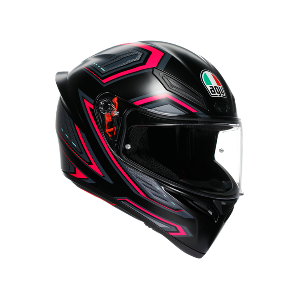 AGV KASK/K1 S SLING MATT BLACK PINK CONFİGURATİON