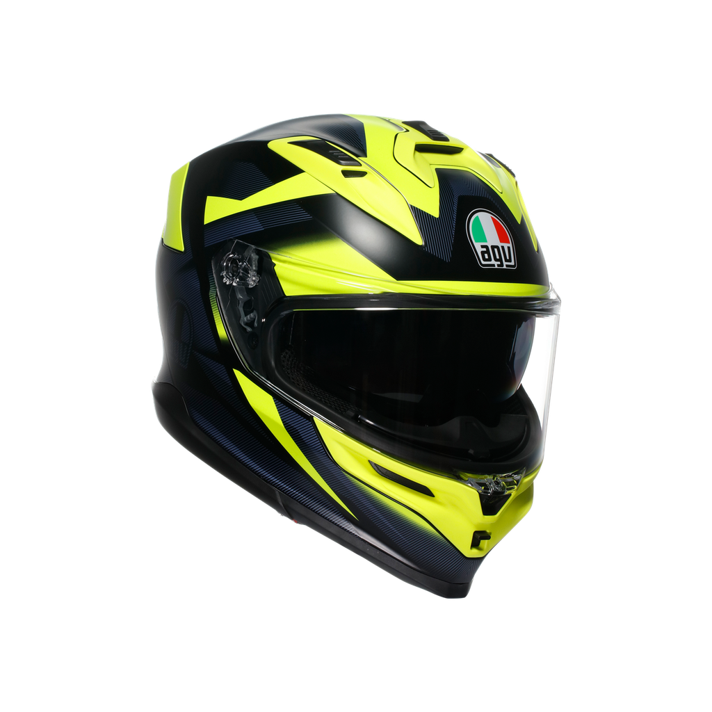 AGV KASK/K7 MPLK GLIMPSE MATT BLACK YELLOW FLUO