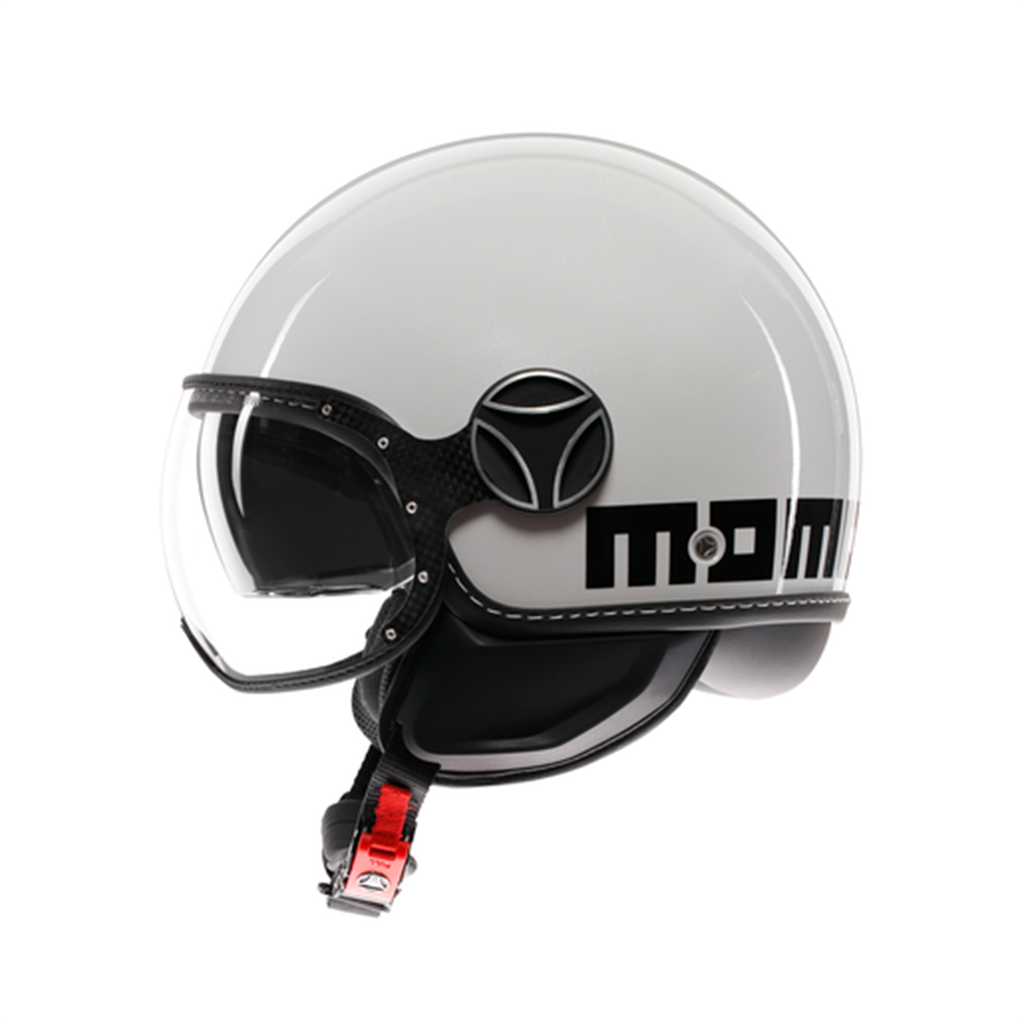MOMO KASK/FGTR EVO MOMO MONO WHITE QUARZ. BLK