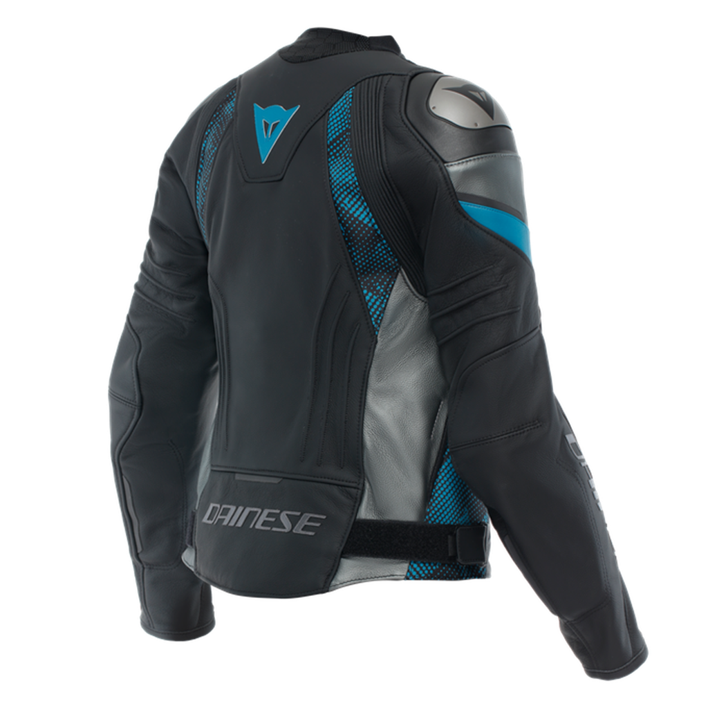DAINESE CEKET DERİ/AVRO 5 LEATHER JACKET WMN BLK TEAL ANT