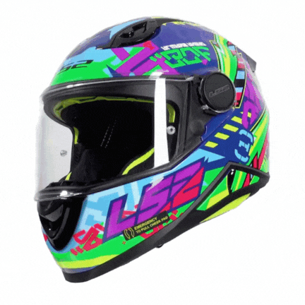 LS2 KID SVENT MAVİ-YEŞİL ÇOCUK KASK