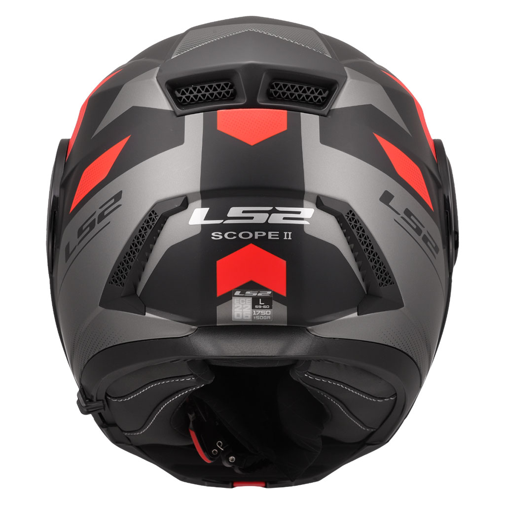 LS2 SCOPE 2 DURIA MAT SİYAH-KIRMIZI KASK