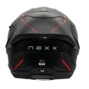 NEXX Y.100R REACT MAT SİYAH-KIRMIZI KASK
