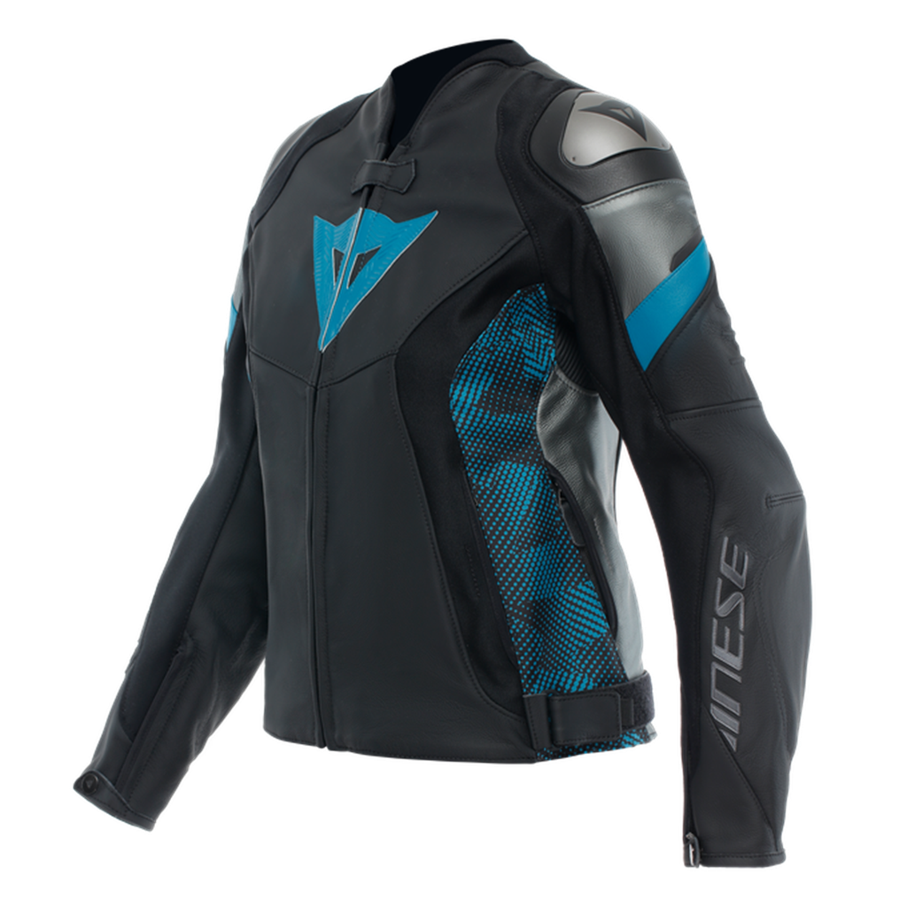 DAINESE CEKET DERİ/AVRO 5 LEATHER JACKET WMN BLK TEAL