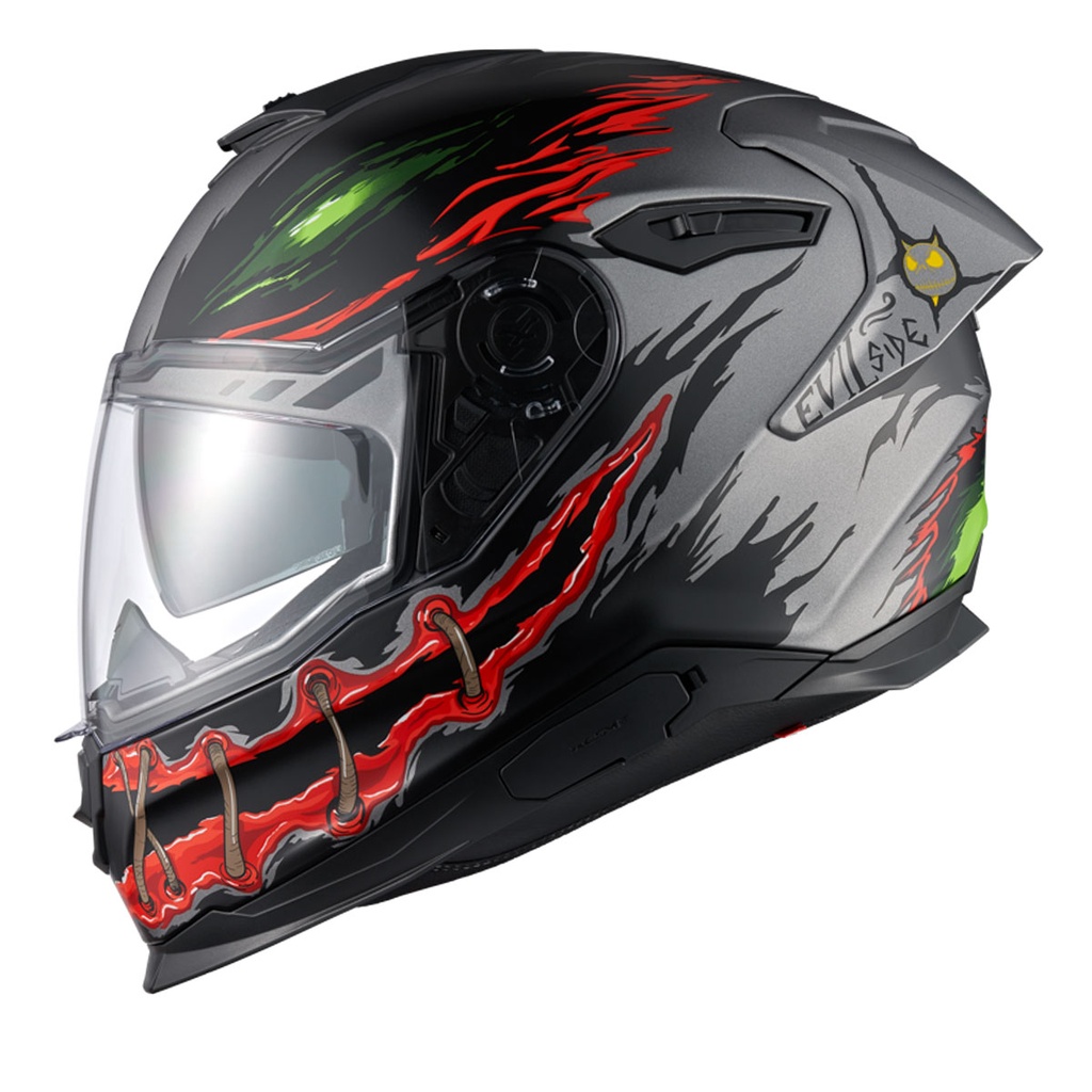NEXX Y.100R NIGHT RIDER MAT TITANIUM KASK (S)