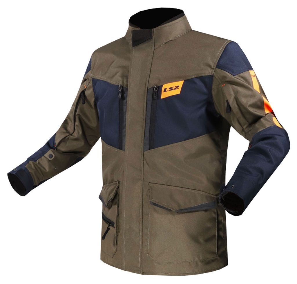 [M01LS201021026-0S] LS2 METROPOLIS EVO MONT HAKİ-MAVİ-NEON TURUNCU (S)