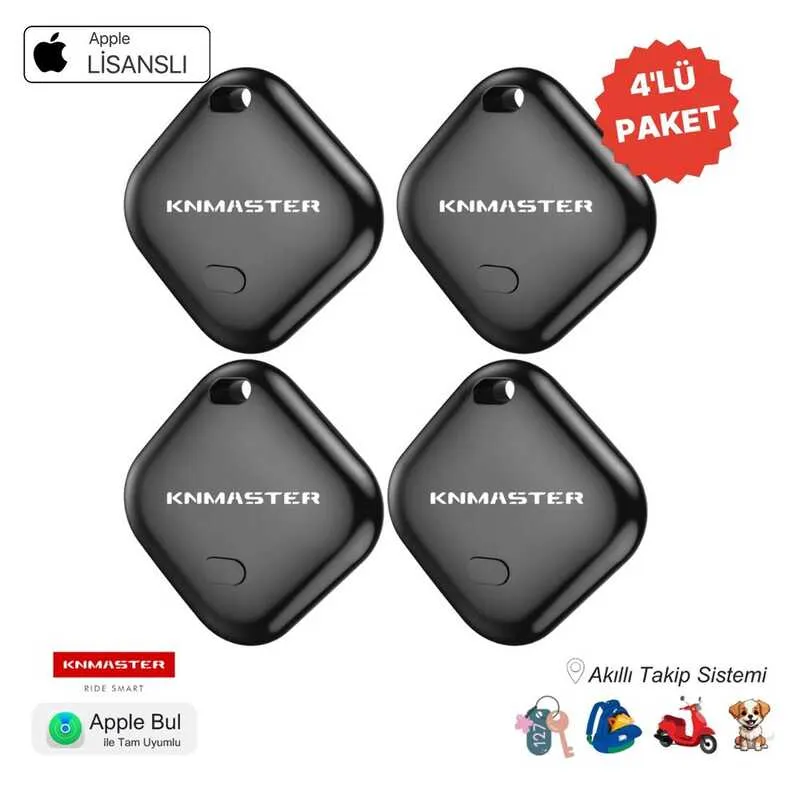 [M05KNM12120400-00] KN MASTER KNTAG 1 – 4’lü Paket Akıllı Takip Cihazı