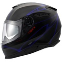 NEXX Y.100 B-SIDE MAT SİYAH-NAVY MAVİ KASK