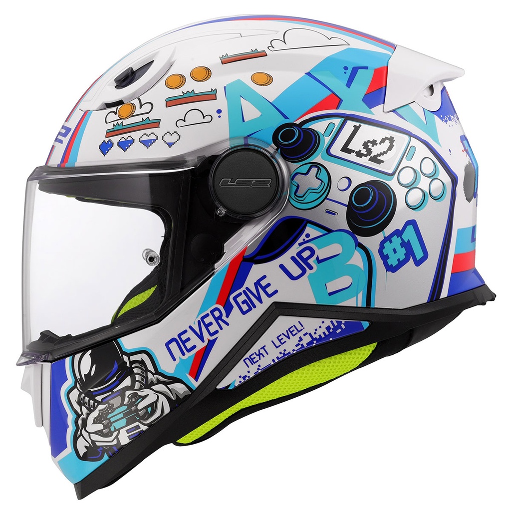 [M03LS205000207-0S] LS2 KID NEXT LEVEL BEYAZ ÇOCUK KASK (S)