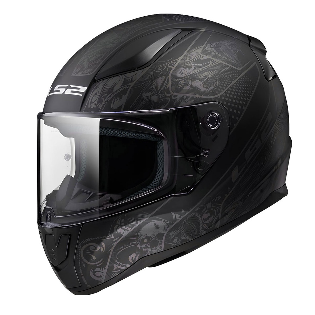[M03LS201001808-1S] LS2 RAPID 2 CRYPT MAT SİYAH KASK (XS)