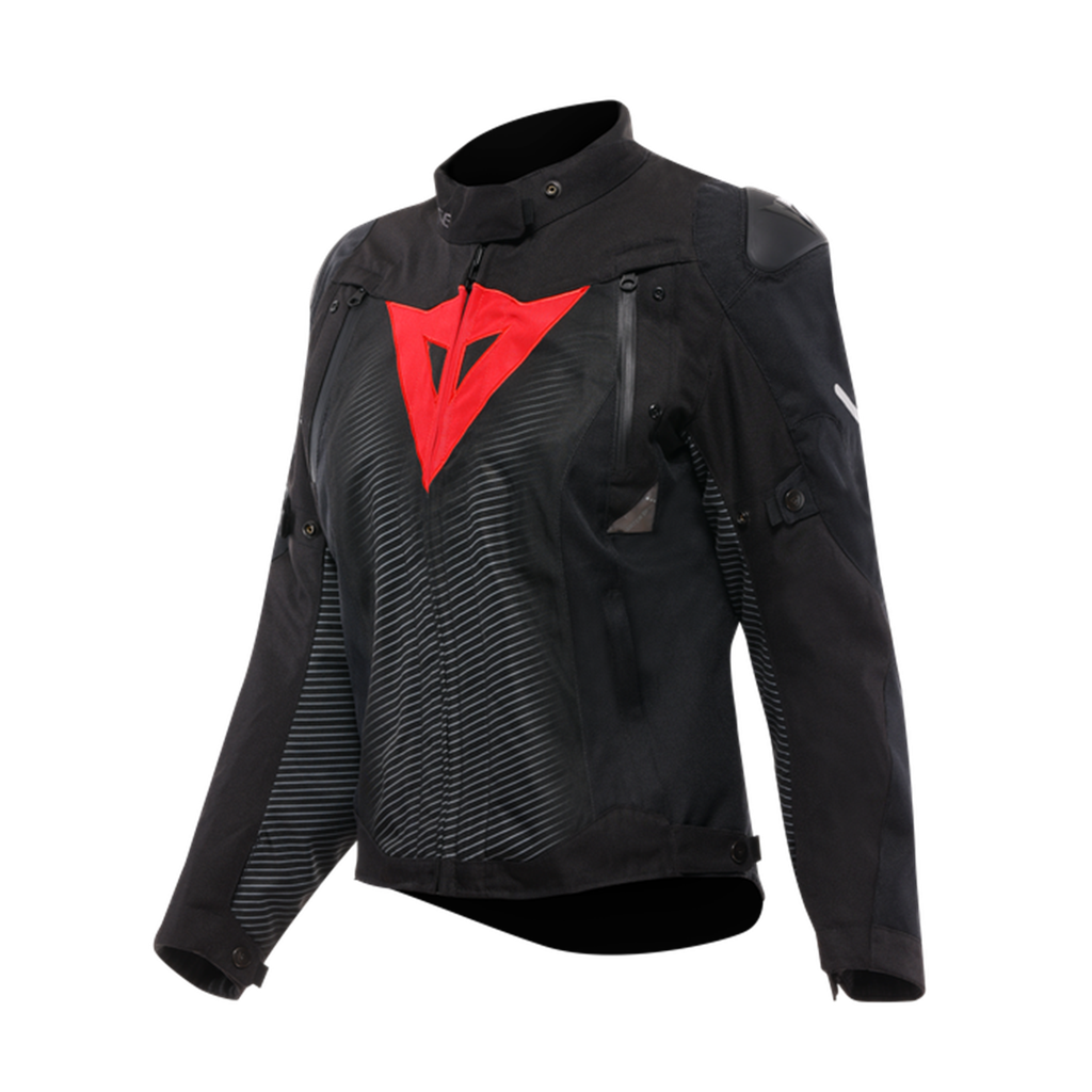 DAINESE Super Sprint Black Red Lava D-Dry Kadın Mont