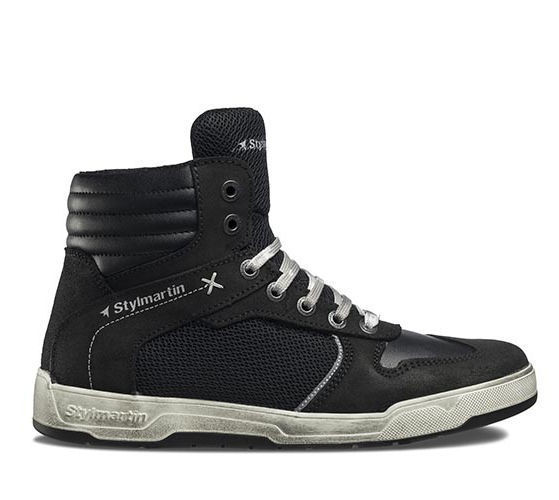 [M01STY04030372-40] Stylmartin Atom Sneakers Yazlık Motosiklet Botu Kısa Siyah Beyaz (40)