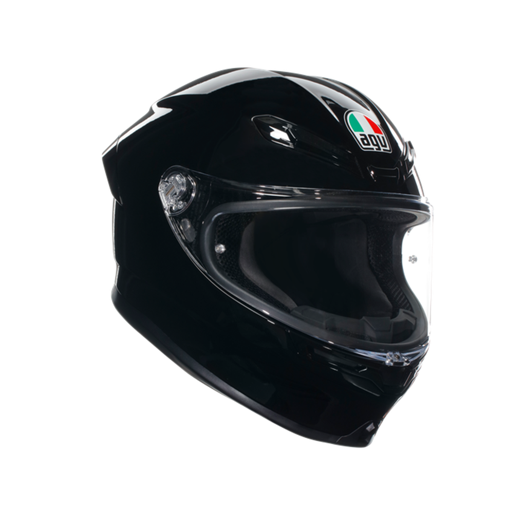 [M03AGV01002670-1S] AGV K6 S Black Mono Kapalı Kask (XS)