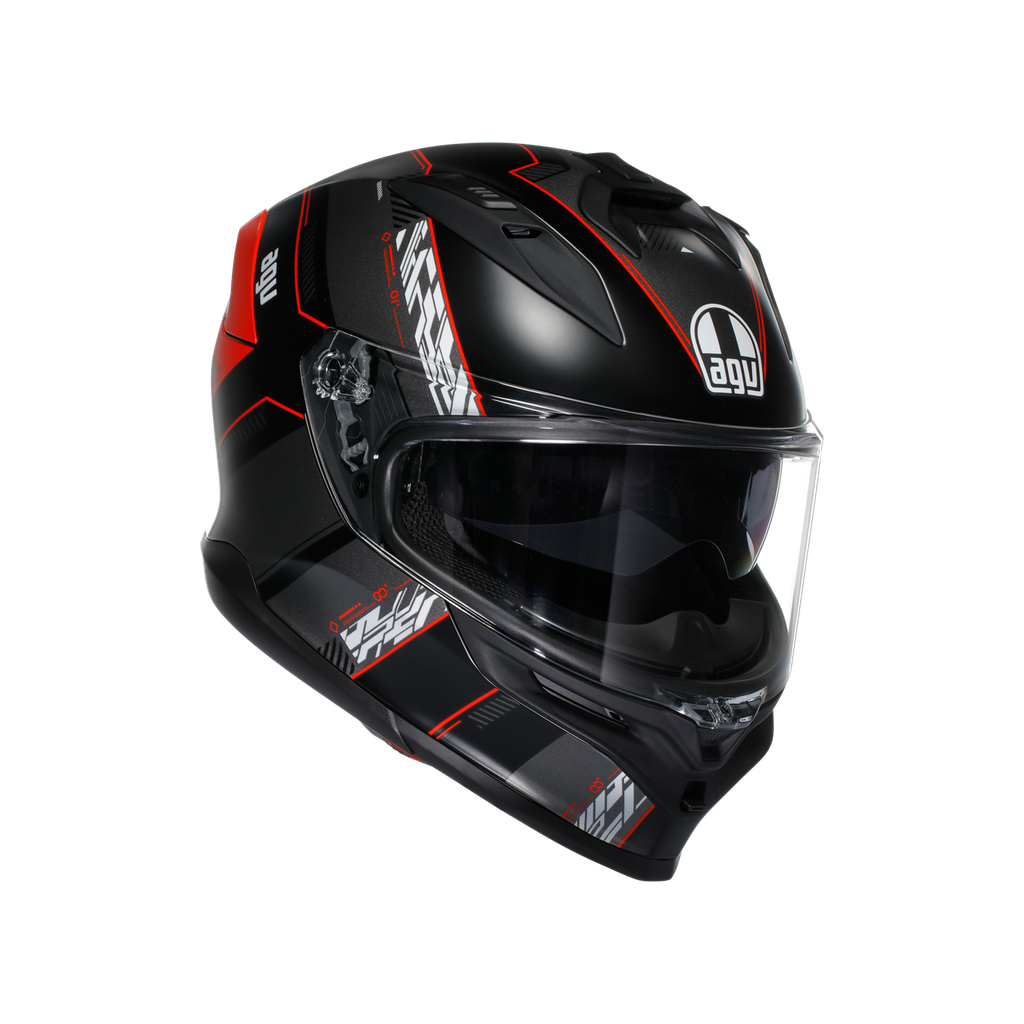 [M03AGV01002708-0S] AGV K7 MPLK Kyber Matt Black Red Kapalı Kask (S)