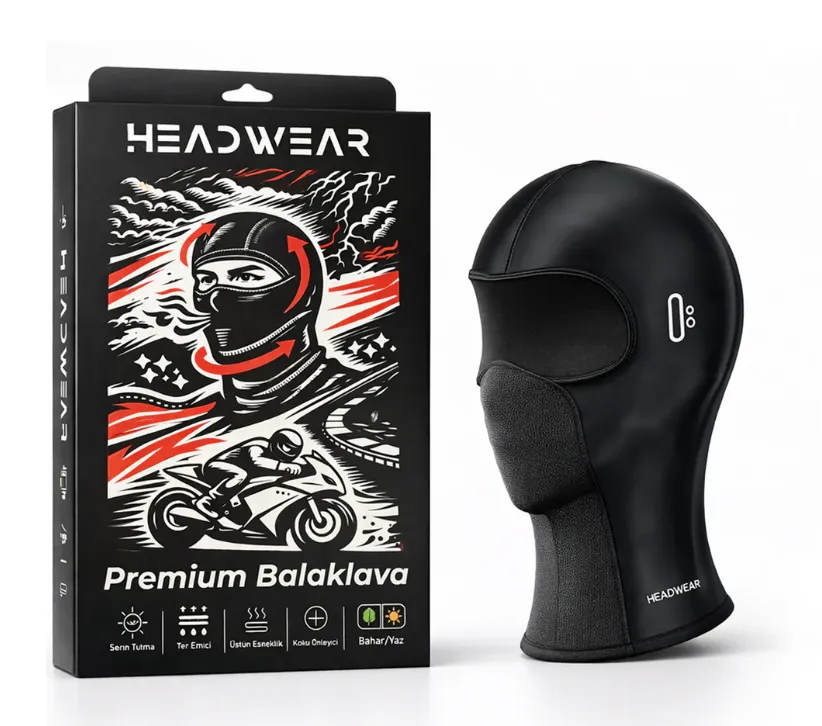 [M04HDW02020570-00] HEAD WEAR Premium Cool Touch Black Balaclava