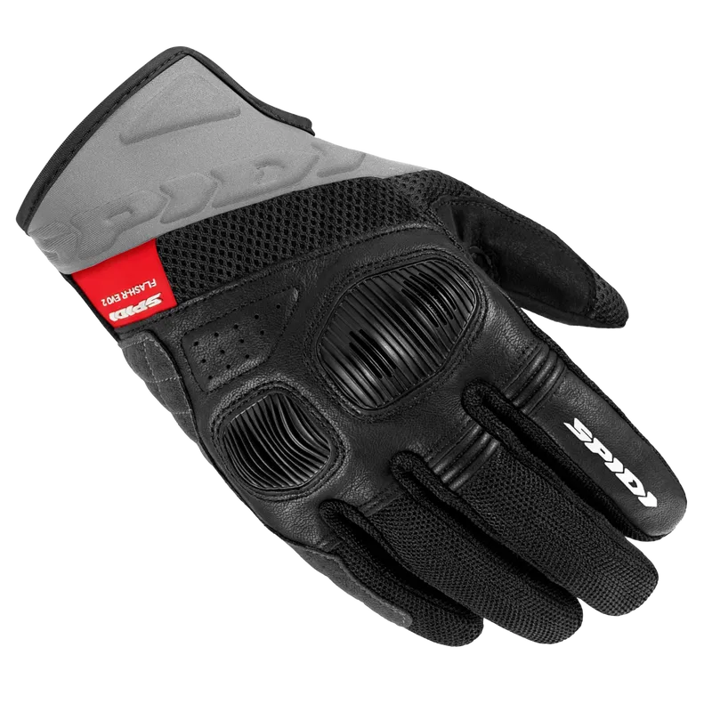 [M01SPD03012173-0S] SPIDI FLASH-R EVO 2 YAZLIK ELDİVEN SİYAH GRİ (S)