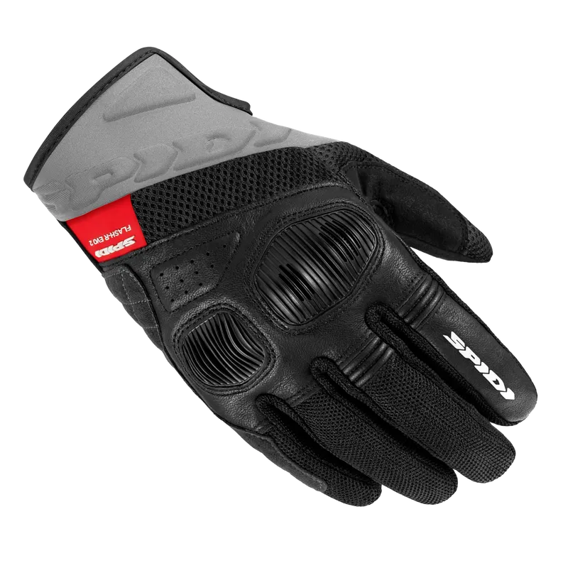 [M02SPD03010973-1S] SPIDI FLASH-R EVO 2 LADY YAZLIK ELDİVEN SİYAH GRİ (XS)