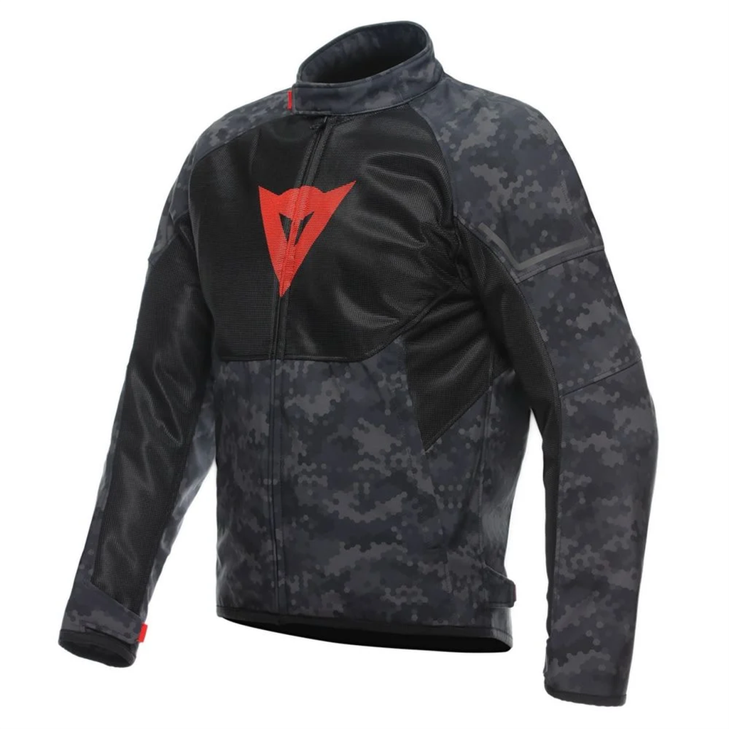 DAINESE İgnite Camo Gray Black Fluo Red Air Tekstil Mont
