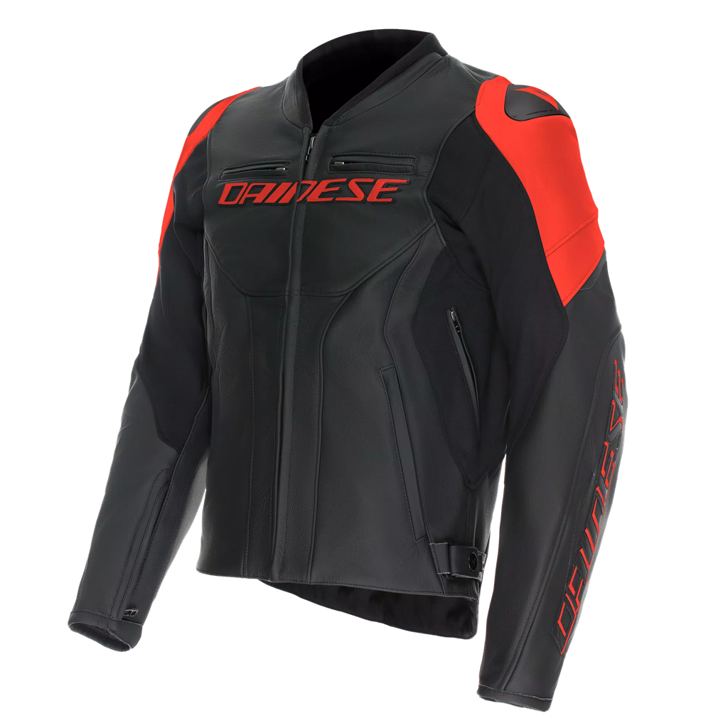 DAINESE CEKET RACING 5 LEATHER BLK BLK RED