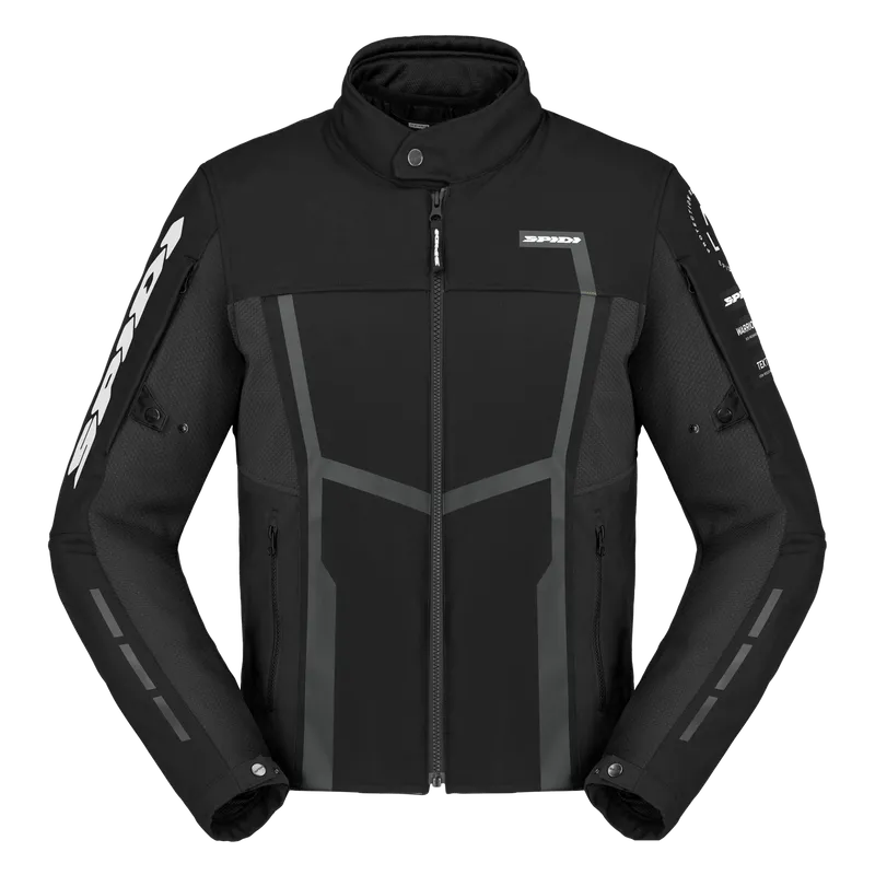 [M01SPD01031972-0M] SPIDI MOTOJOY TEKSTİL CEKET SİYAH BEYAZ (M)