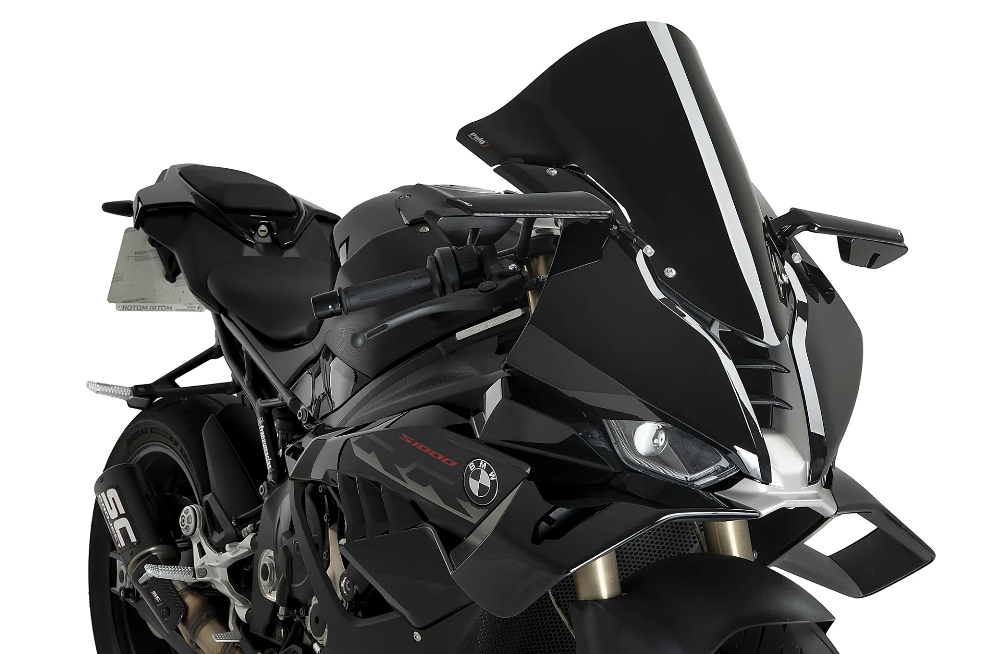 [3641N] PUIG S1000RR R-Racer Ön Cam (Siyah)