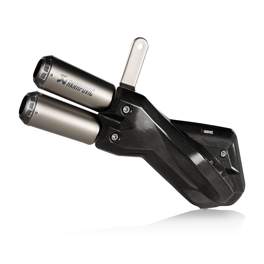 [M06622] AKRAPOVIC S-D9SO18-HIFFT DUCATI MULTISTRADA 950-950 S-V2-V2 S (21-24) SLIP-ON LINE (TITANIUM) EGZOZ